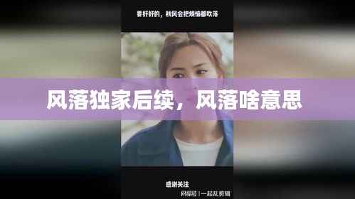 风落独家后续,风落啥意思