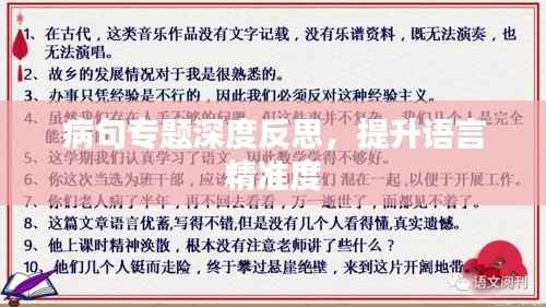 病句专题深度反思,提升语言精准度