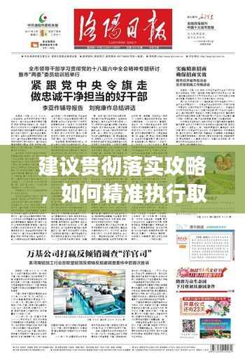 建议贯彻落实攻略,如何精准执行取得实效